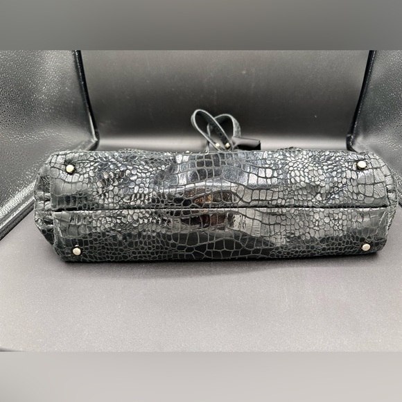Katie Spade ♠️ SALE!! Black Croc Pattern Bag size large slouchy and soft!! - Picture 4 of 15